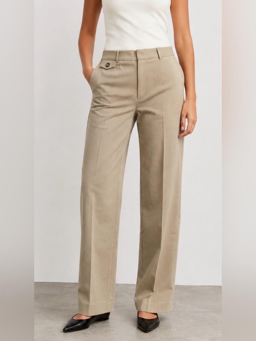 Zara Khaki Beige Dress Pants Women’s Size M / 28